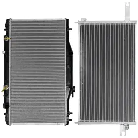 13583916 Book-autoparts 1 X Aluminum Core Radiator Ac Condenser Assembly For 2002-2006 Acura Rsx