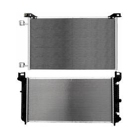 Book-autoparts 13589465 1 X Radiator Aluminium Ac Condenser For 04-12 Chevrolet Tahoe 5.3l V8