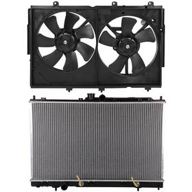 Book-autoparts 13607949 1x Radiator Cooling Fan Kit For 2003-2006 Mitsubishi Outlander 2.4l