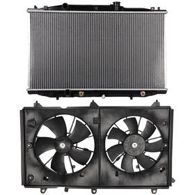Book-autoparts 13639225 1 X Radiator Cooling Fan Kit For 2003 2004 2005 2006 2007 Honda Accord
