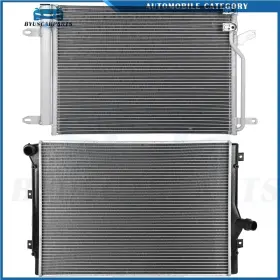 10457056 Byuscarparts Car Radiator And A/c Condenser Fits 13-14 Volkswagen Beetle 11-14 Jetta