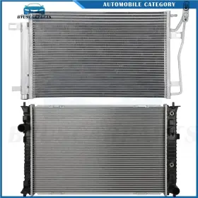 10457059 Byuscarparts Car Radiator And A/c Condenser Fits 2006 Lincoln Zephyr 06-09 Mercury Milan 2.3l