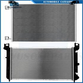 Byuscarparts 12147956 Aluminum Radiator And Ac Condenser Cooling Kit For Chevrolet Tahoe 5.3l V8 04-12
