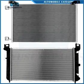 12147956 Byuscarparts Aluminum Radiator And Ac Condenser Cooling Kit For Chevrolet Tahoe 5.3l V8 04-12