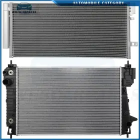 12148017 Byuscarparts Aluminum Radiator And Ac Condenser Cooling Kit For Chevrolet Sonic 2012-2020
