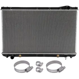 12808016 Byuscarparts For 95-96 Lexus Es300 Toyota Avalon Radiator With Universal Oil Hose Clamps Kit