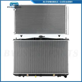 12818882 Byuscarparts For 2011 2012 2013-2015 Toyota Sienna Aluminum Radiator And Condenser Cooling Kit