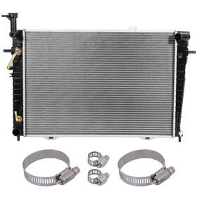 Byuscarparts 12818939 For 2005-2009 Hyundai Tucson Kia Sportage Radiator With Oil Hose Clamps Kit