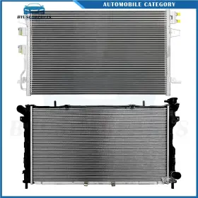 12832206 Byuscarparts For 2005-2007 Chrysler Town And Country Aluminum Radiator Condenser Cooling Kit