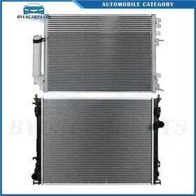 Byuscarparts 12832213 For 05-09 Chrysler 300 Dodge Charger Aluminum Radiator And Condenser Cooling Kit