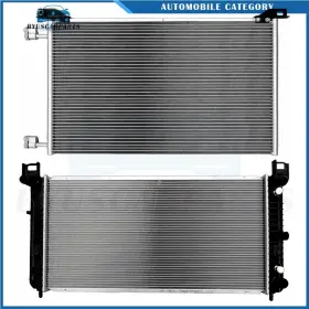 12832216 Byuscarparts For 2007-2013 Chevrolet Avalanche Aluminum Radiator And Ac Condenser Cooling Kit