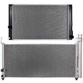 Byuscarparts 12832232 For 11-2015 Lexus Ct200h Toyota Prius Aluminum Radiator And Condenser Cooling Kit
