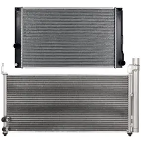 12832232 Byuscarparts For 11-2015 Lexus Ct200h Toyota Prius Aluminum Radiator And Condenser Cooling Kit