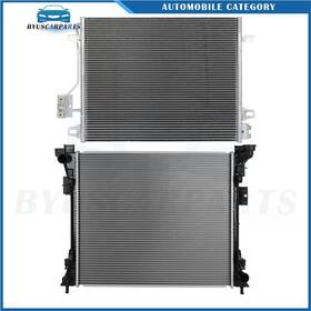 Byuscarparts 12832300 For 2008-2016 Chrysler Town And Country Aluminum Radiator Condenser Cooling Kit