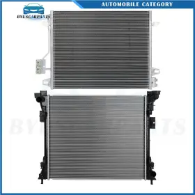 12832300 Byuscarparts For 2008-2016 Chrysler Town And Country Aluminum Radiator Condenser Cooling Kit