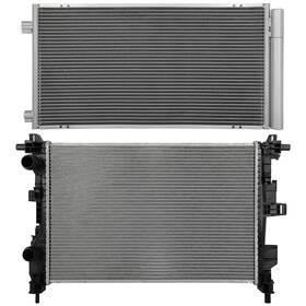 Byuscarparts 13638907 For 2015 2016-2021 Jeep Renegade Aluminum Radiator And Ac Condenser Cooling Kit