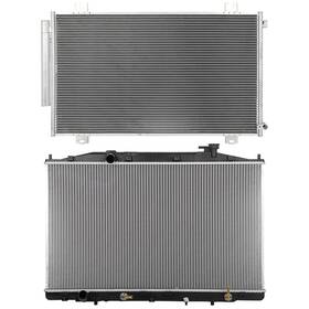 Byuscarparts 13638986 For 2018 Honda Odyssey Aluminum Radiator And Ac Condenser Cooling Kit
