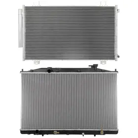13638986 Byuscarparts For 2018 Honda Odyssey Aluminum Radiator And Ac Condenser Cooling Kit