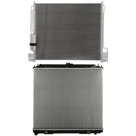 13701179 Byuscarparts For 2005-2014 2015 2016 2017 Nissan Frontier Aluminum Radiator And Ac Condenser