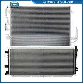 Byuscarparts 13701230 For 2008 Ford Escape Mazda Tribute 2.3l Aluminum Radiator And Ac Condenser