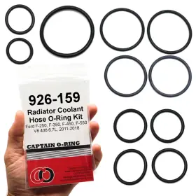 926-159 Captain O-ring Radiator Coolant Hose Kit Ford F250 F350 F450 F550 6.7l 2011-2018