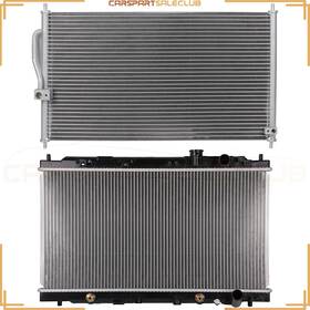 Carspartsaleclub 10155516 For 1994-01 Acura Integra 1.8l L4 Aluminum Radiator And Ac Condenser Cooling Kit