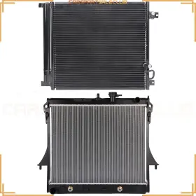10155530 Carspartsaleclub Radiator&ac Condenser Cooling Kit For 2009-12 Gmc Canyon Chevy Colorado 5.3l V8