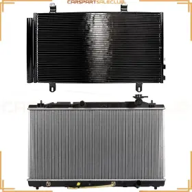 10155538 Carspartsaleclub Aluminum Radiator And Ac Condenser Cooling Kit For Toyota Venza Avalon Camry V6 L4