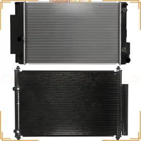 10156785 Carspartsaleclub Radiator&ac Condenser Cooling Kit For 2008-15 Scion Xb 2.4l L4 Base Wagon 4-door