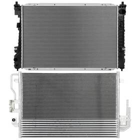 Carspartsaleclub 10156804 Radiator&condenser Kit For 2008-11 Mercury Mariner/ford Escape/mazda Tribute V6