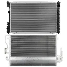 10156804 Carspartsaleclub Radiator&condenser Kit For 2008-11 Mercury Mariner/ford Escape/mazda Tribute V6