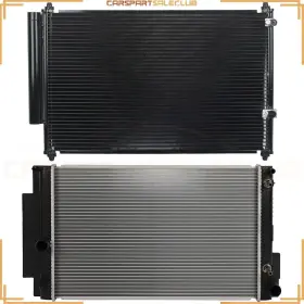 10156807 Carspartsaleclub Radiator&ac Condenser Cooling Kit For 2008-15 Scion Xb Base Wagon 4-door 2.4l L4