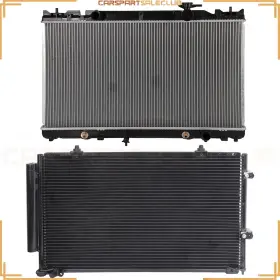 10252159 Carspartsaleclub Radiator&ac Condenser Kit For 2002-06 Toyota Camry 2004-08 Solara 2.4l L4