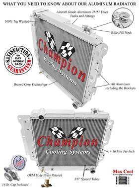 Champion 887753092212 Cooling Systems Cc8101 All-aluminum Radiator