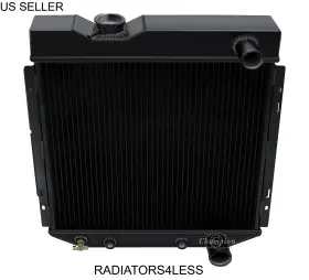 Cc259blk Champion Cooling 3 Row Black Finish Radiator 65 66 Ford Mustang Falcon Comet V8 289