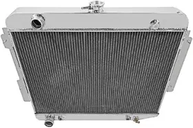 Mp600129 Champion Cooling Systems 1966-69 Dodge Charger 318 Cid V8 Aluminum Radiator 3-row 17-1/2 Inch X