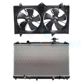Cheermotiveup 11852563 Brand New Cooling Fan And Aluminum Radiator Kit For 2002-2006 Toyota Camry