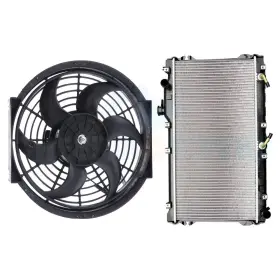 11852577 Cheermotiveup Brand New Cooling Fan And Ac Radiator Kit Fit For 1992-1997 Mazda Miata 1.6l 1.8l