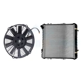 11852597 Cheermotiveup Brand New Cooling Fan And Ac Radiator Kit Fit For 1989-1995 Toyota 4runner 3.0l