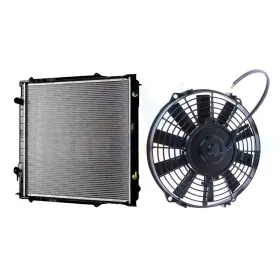11852600 Cheermotiveup Brand New Cooling Fan And Aluminum Radiator Kit For 1995-2004 Toyota Tacoma 2.7l
