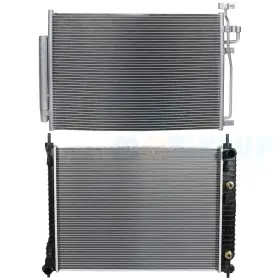 11852736 Cheermotiveup Aluminum Radiator And Condenser Cooling Kit For Chevrolet Captiva Sport Saturn Vue