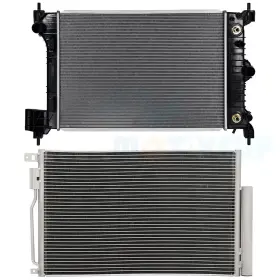 11852808 Cheermotiveup Aluminum Radiator And Ac Condenser Cooling Assembly For 2013-2018 Chevrolet Sonic