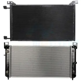 11852814 Cheermotiveup Radiator And Condenser Cooling Kit For Cadillac Escalade Chevrolet Avalanche Gmc