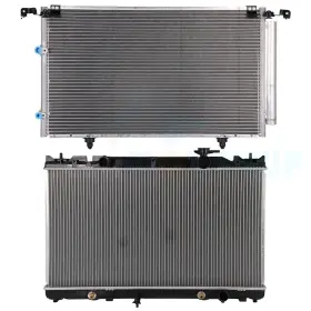 11852875 Cheermotiveup Aluminum Ac Radiator And A/c Air Conditioner Condenser Kit For Toyota Camry Solara