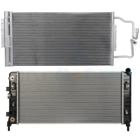 11852885 Cheermotiveup Aluminum Radiator And Ac Condenser Cooling Kit For Buick Lacrosse Chevrolet Impala