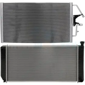 11852889 Cheermotiveup Aluminum Radiator And Condenser Kit For 1996-1999 Chevrolet/ Gmc C1500 C2500 K3500