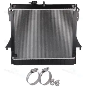 11853016 Cheermotiveup Radiator With Universal Oil Hose Clamps For 09-12 Chevrolet Colorado Gmc Canyon