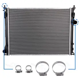 11853021 Cheermotiveup Radiator With Universal Oil Hose Clamps Kit For 09-19 Chrysler 300 Dodge Charger 11853021 Cheermotiveup Radiator With Universal Oil Hose Clamps Kit For 09-19 Chrysler 300 Dodge Charger