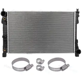 11853027 Cheermotiveup Radiator With Universal Oil Hose Clamps Kit For Mercedes-benz C230 C240 C280 C350