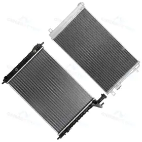 11853088 Cheermotiveup Aluminum Radiator And A/c Condenser Cooling Kit For Buick Enclave Gmc Acadia